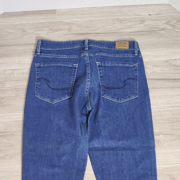 Levi Strauss Signature Pull On Skinny Crop Blue Jeans Womens Size 2 - Picture 6 of 7